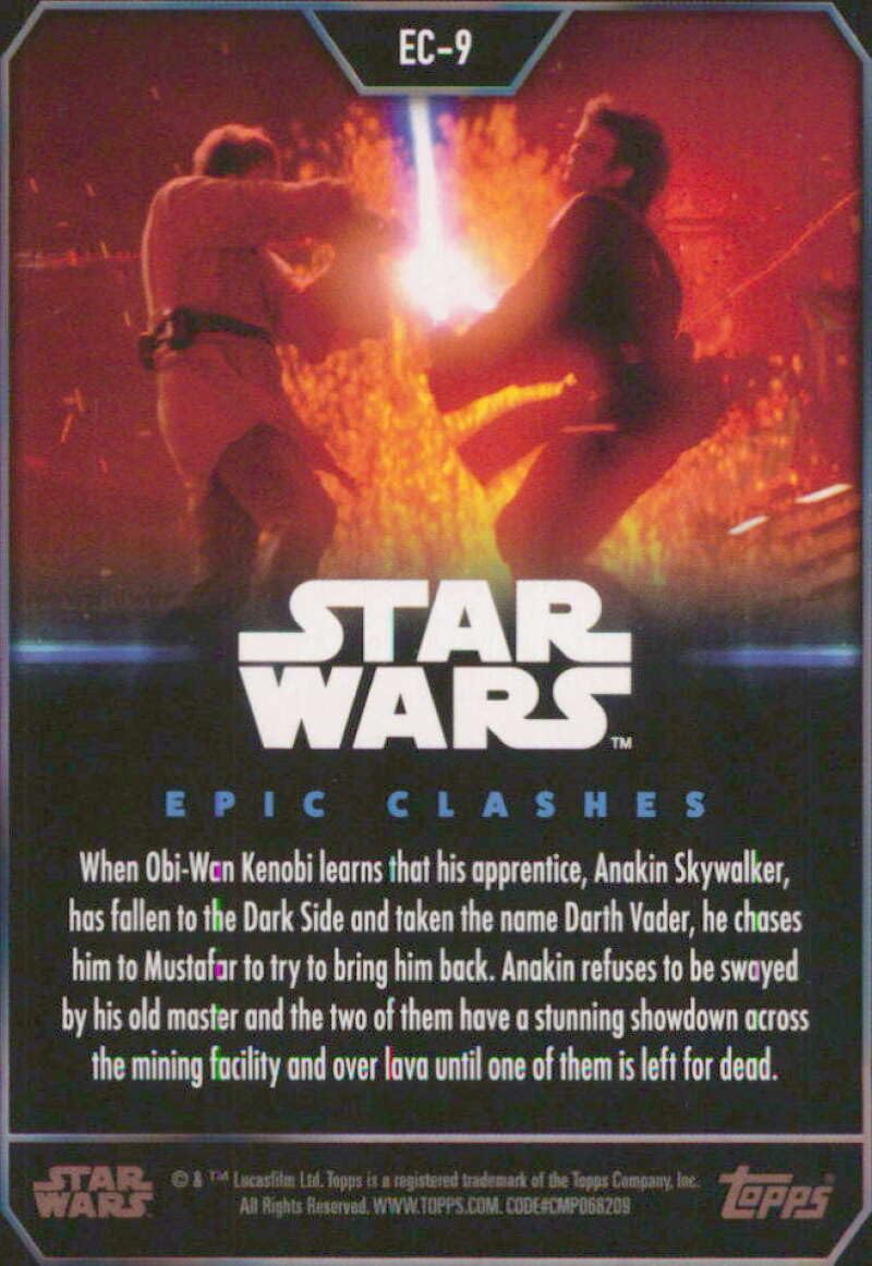 Amazon.com: 2023 Topps Star Wars Epic Clashes #EC-9 Obi-Wan Kenobi