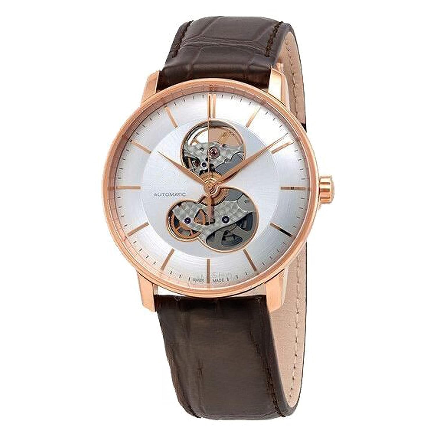 UTKARSH COLLECTIONS Coupole Classic Open Heart Automatic White Dial Leather Mens Watch R22895215 (B0CKZGX93G) Amazon Price History, Amazon Price Tracker