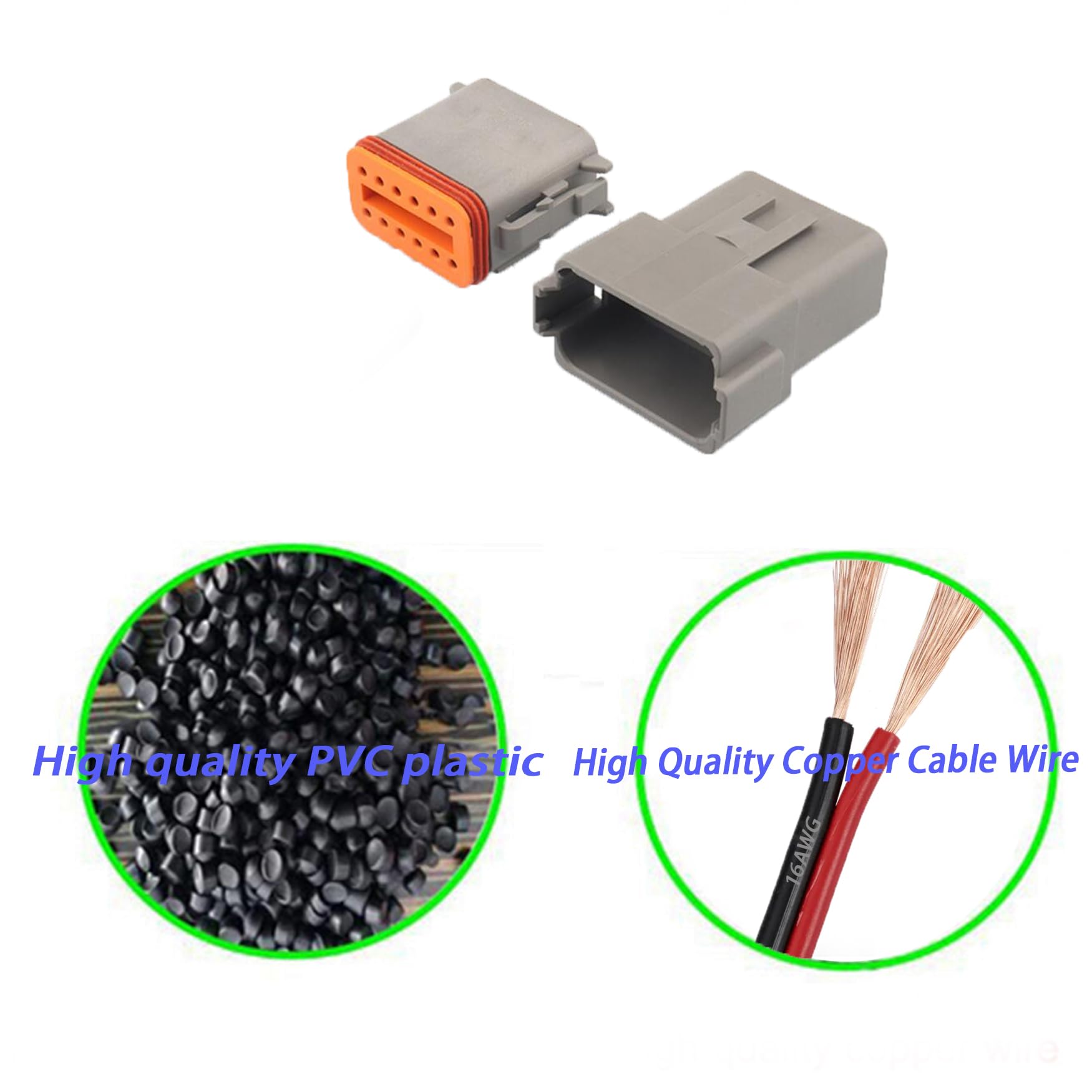 1-10 K Deutsch DT Serie 12 Pin Modi Maschio Femmina Impermeabile Cavo Elettrico Connettore Spina DT06-12S DT04-12P 22-16AWG Per Auto  13