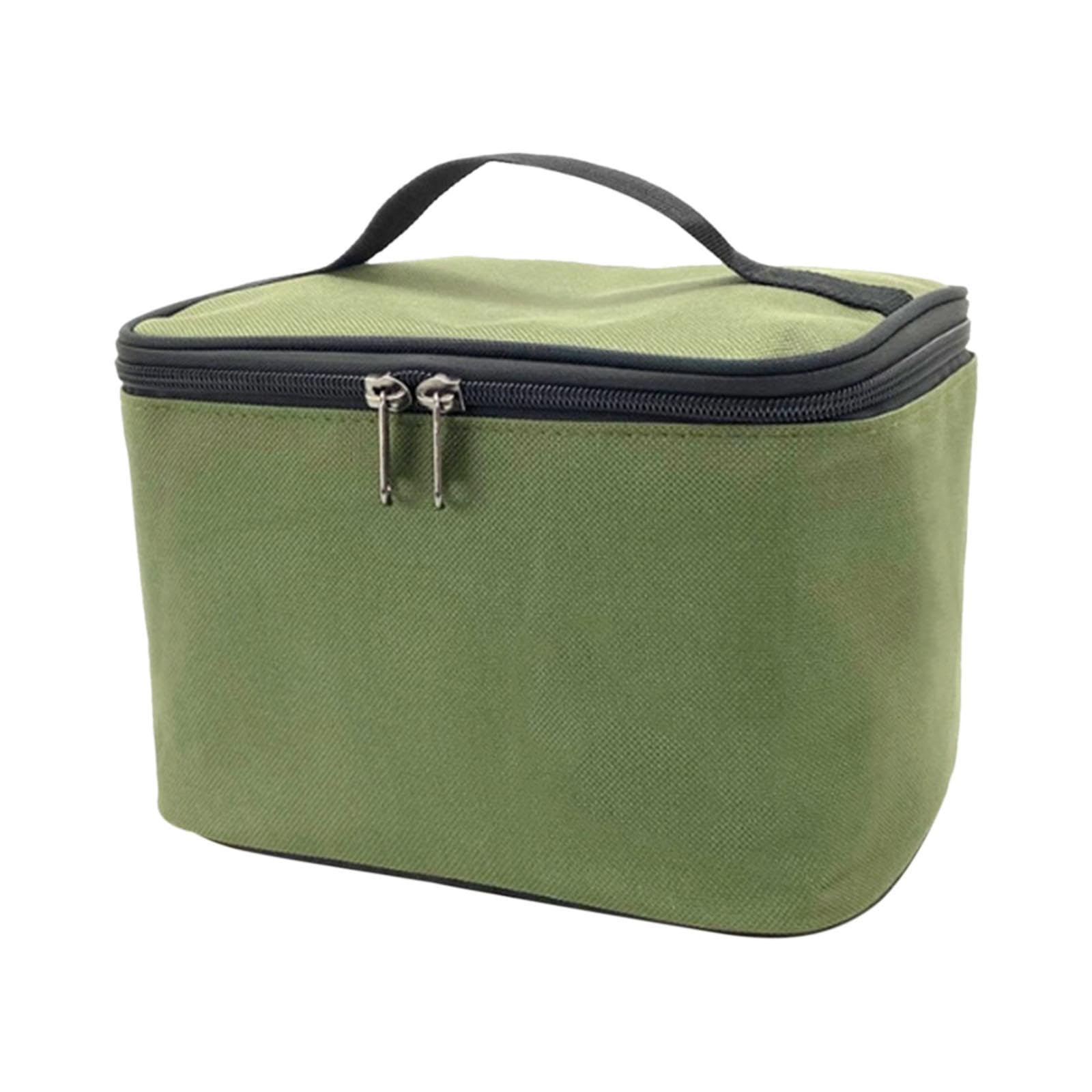 Amagogo Camping Storage Bag Seasoning Bottle Bag Carrying Case Condiment Bottle Organizer Stove Storage Bag Spice Jars for Traveling, Green