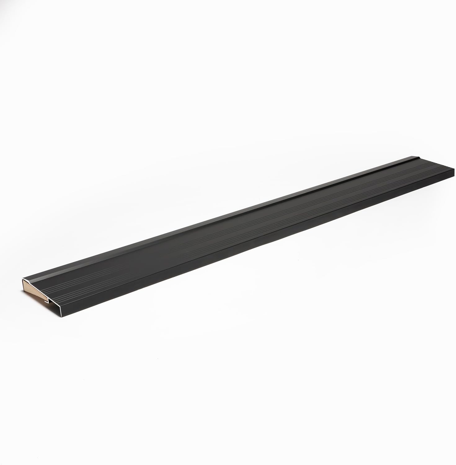 Premium Inswing Threshold with Exterior Long Cover Aluminum Sill with Wood Insert for Sealing Gap Under/Replacement Under Threshold Different Sizes Available. (36 inch Small Gap)