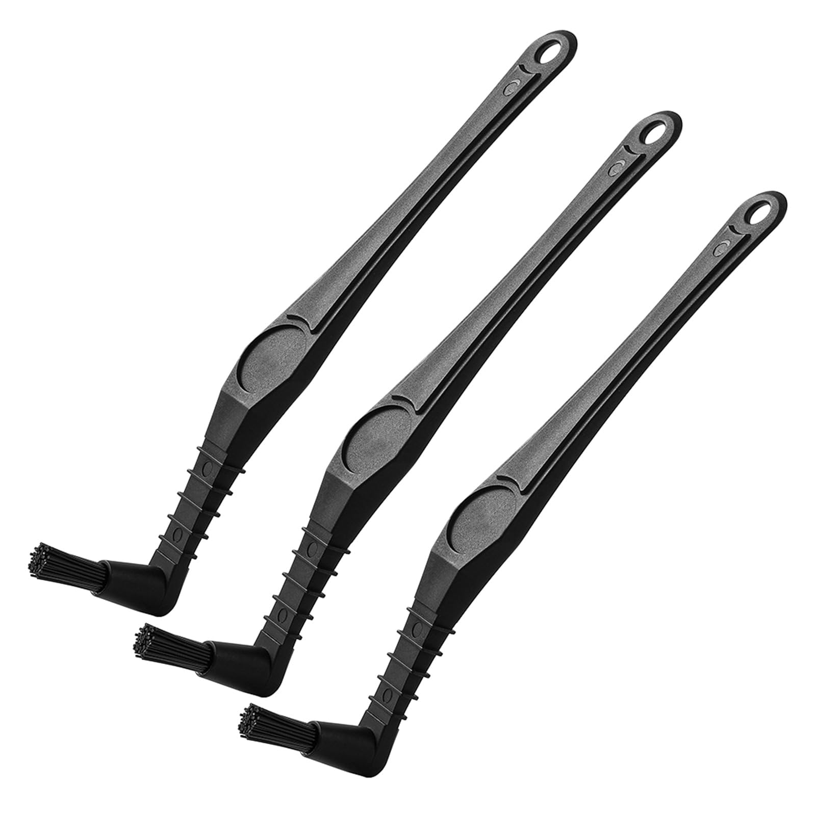 Xinsheinelry 3pcs Espresso Machine Detailing Brushes with Soft Bristles Multipurpose Coffee Grinder Elbow Brush Home Tool Flexible Coffee Cleaner