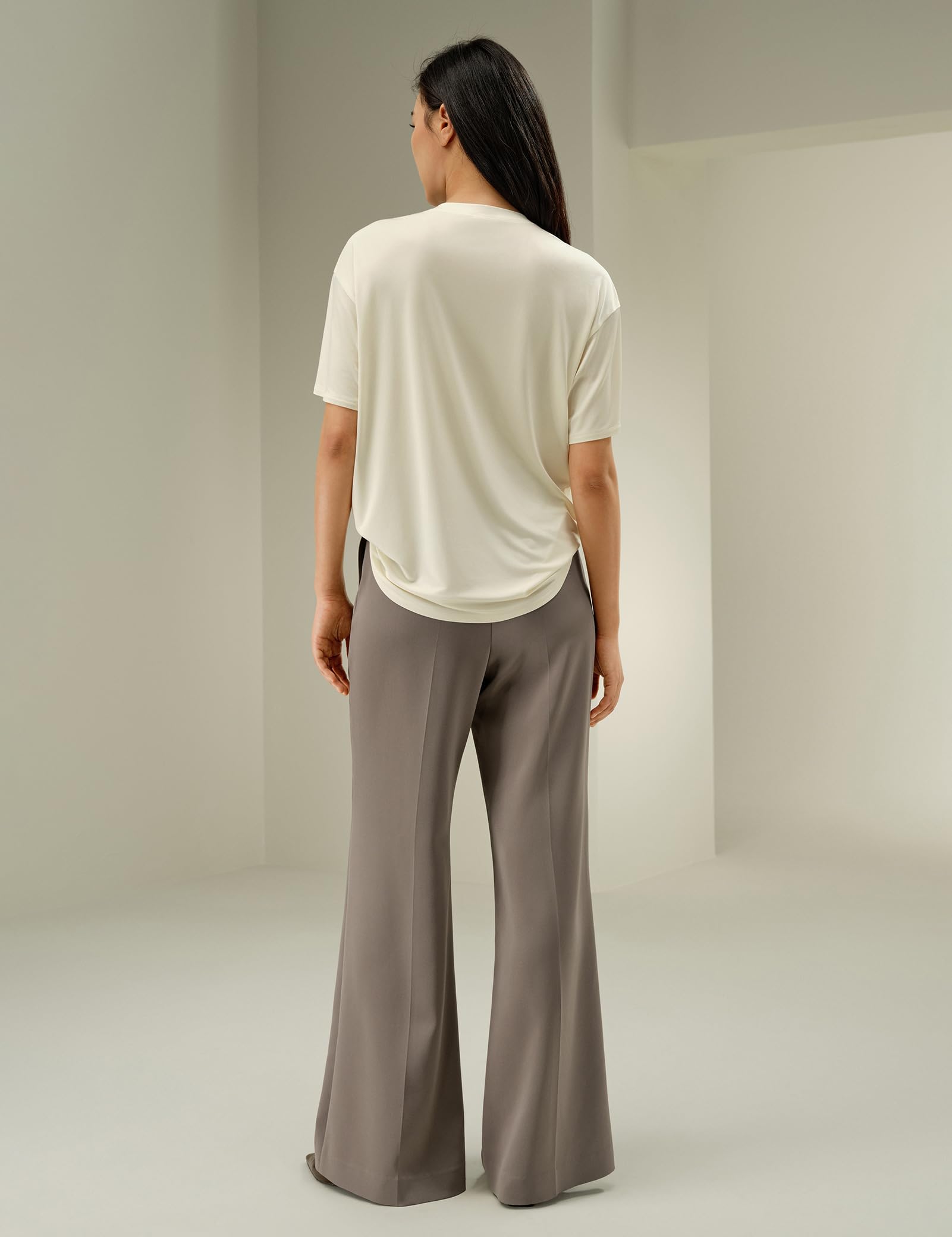 LilySilk 100% Seide Jersey übergroße T-Shirt lose Stil Kurze Ärmel Sommer lässige T-Stücke