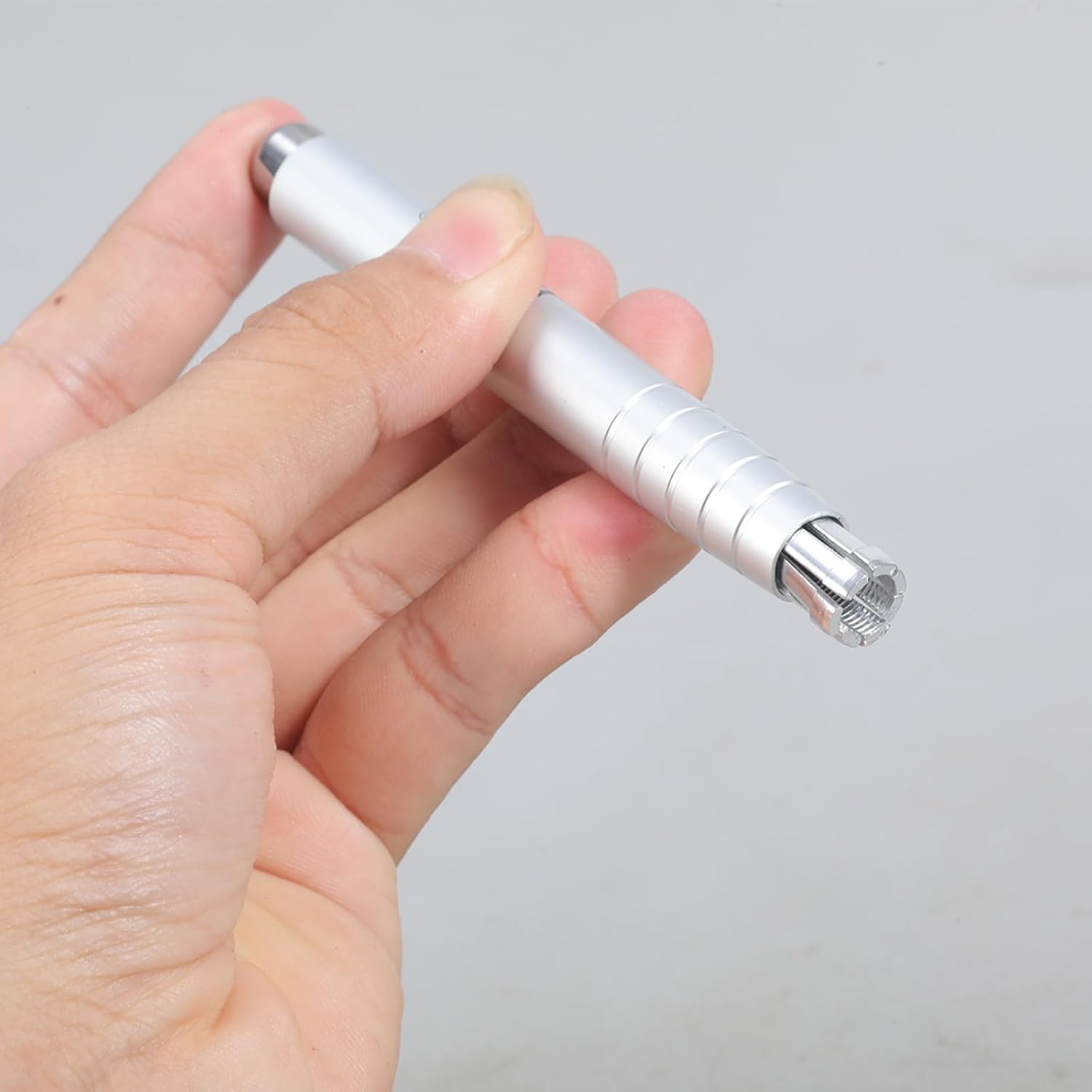 Retractable Pencil Lengthener Metal Pencils Extender for 7-7.8MM Diameter Pencils Toddler Ergonomic Writing Aid for Pencil Extender