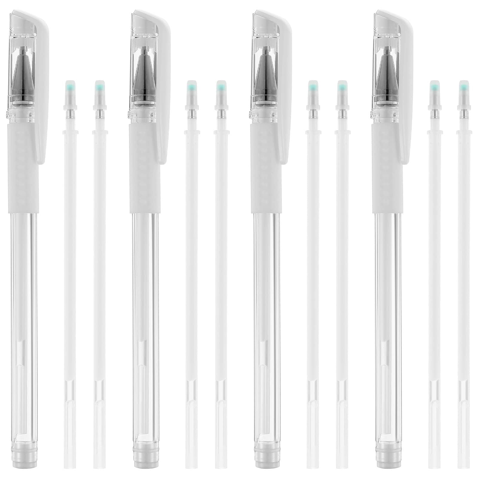 Microblading Eyebrow Pen - 4 Pens + 8 Replacement Refills, Permanent Makeup Position Mark Tool, Great Eyebrow Makeup Tool for Artists