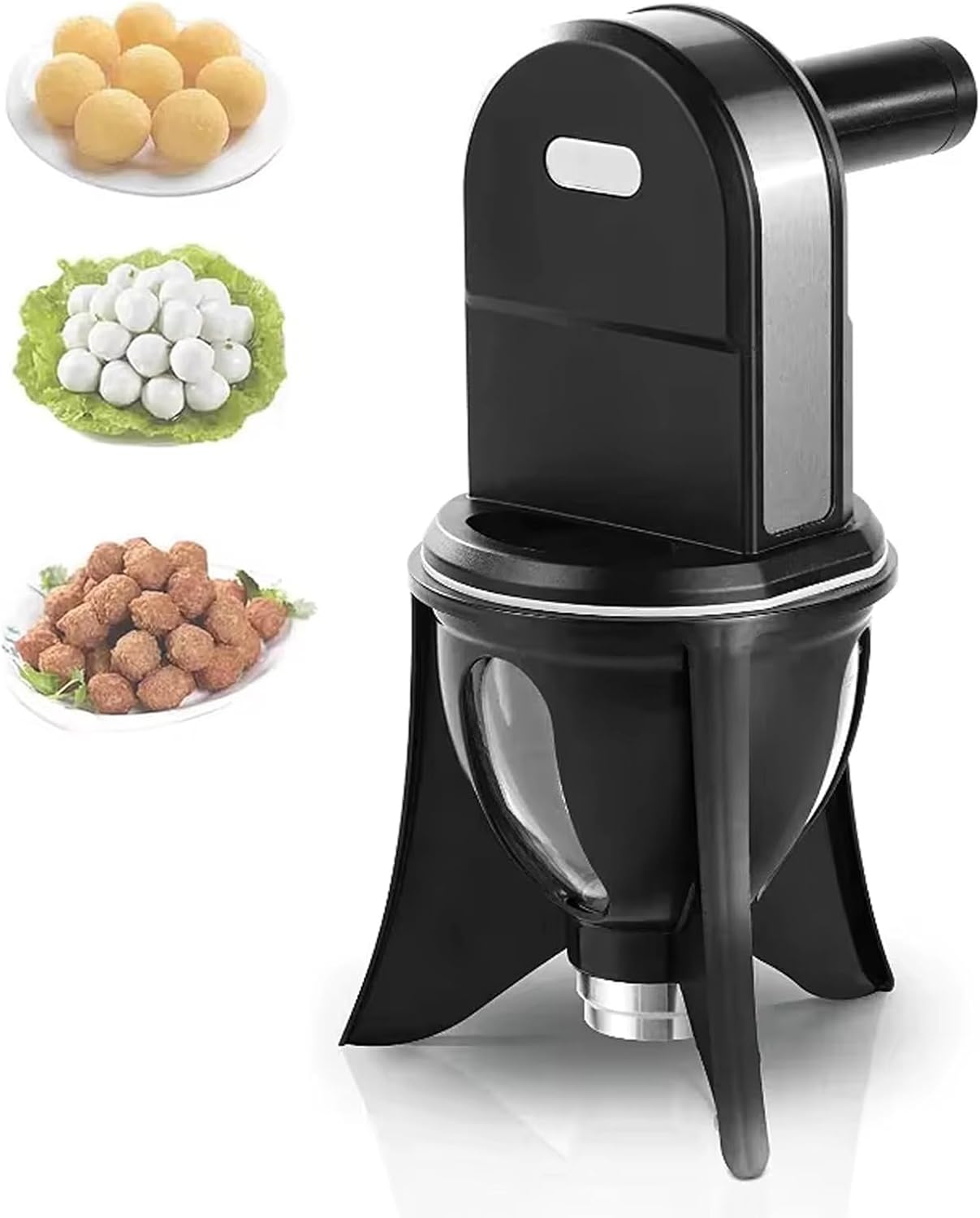 Small Automatic Meatball Maker, Non Stick Meatball Scoop Ball Maker, Sweet Dumpling Machine Meatball Making Machine Automatic Meatball Maker (US Plug)