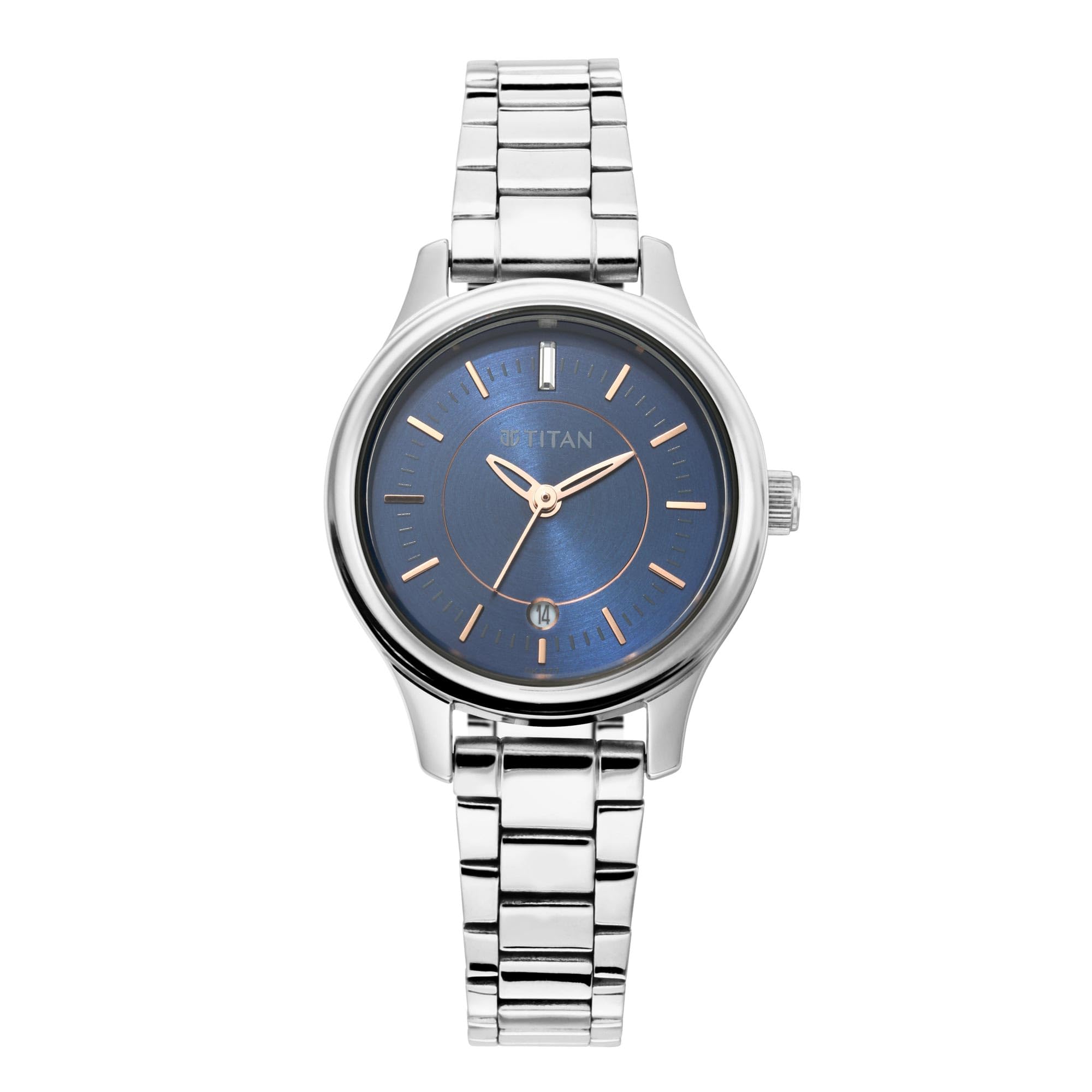 Titan Quartz Analog with Date Blue Dial Metal Strap Watch for Women-NS2638SM01 (B08DKW7LYM) Amazon Price History, Amazon Price Tracker