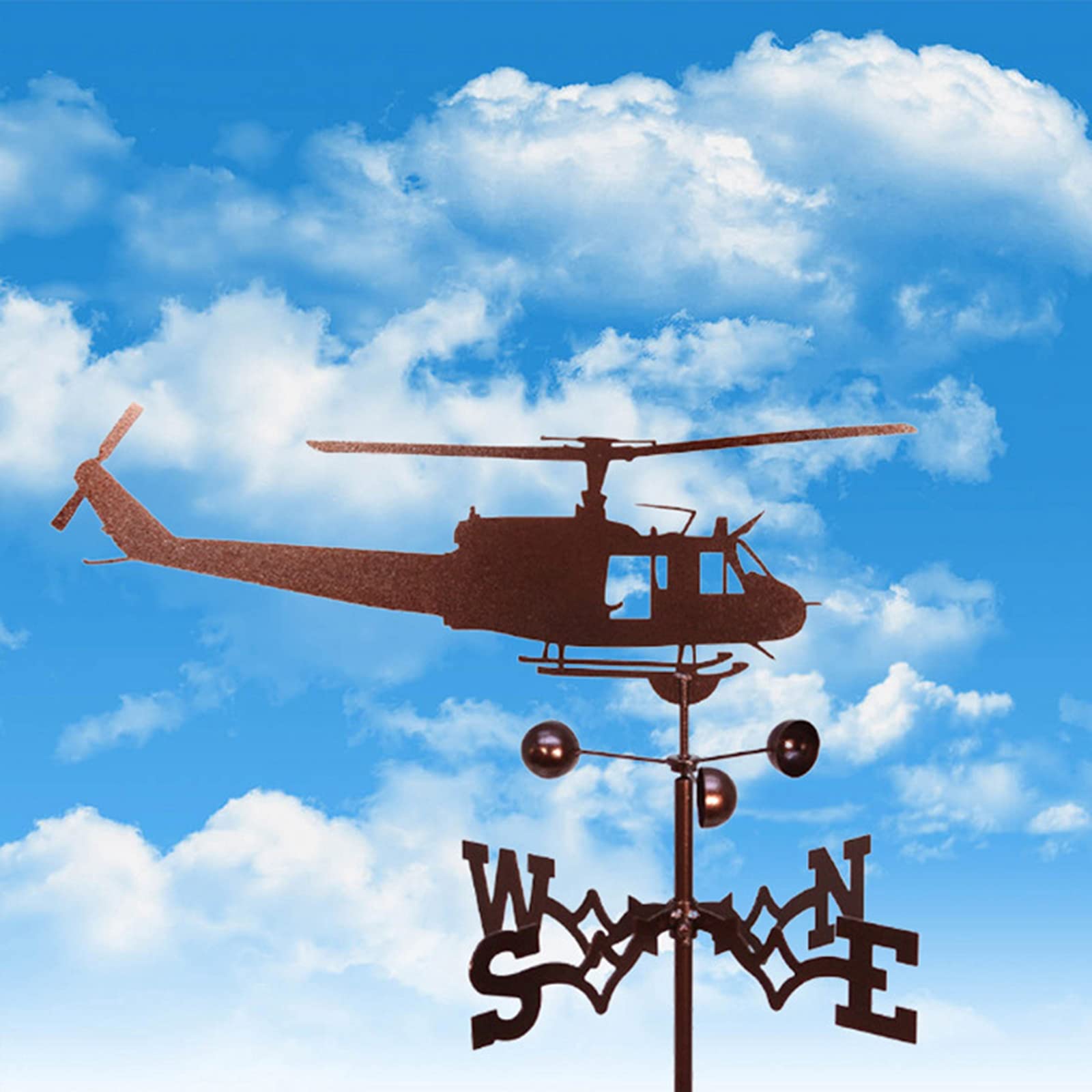 WIQUYBML wind vane Weather Vane Durable Stainless Steel Retro Creative Garden Stake Wind for Decor Roof Yard - Aircraft