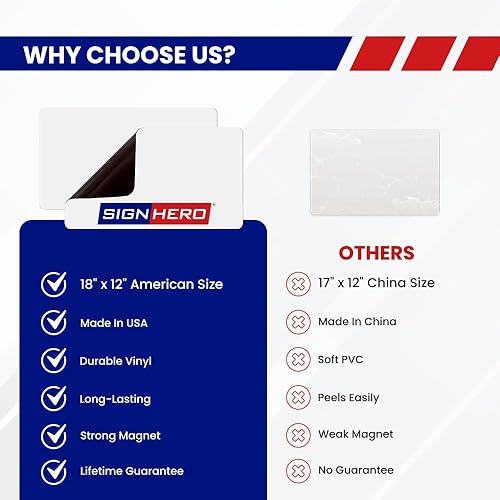 Miniatura 7 de Imanes para automóvil en blanco SignHero (2 unidades), esquinas redondeadas en blanco, juego de imanes para automóvil para publicidad de negocios,