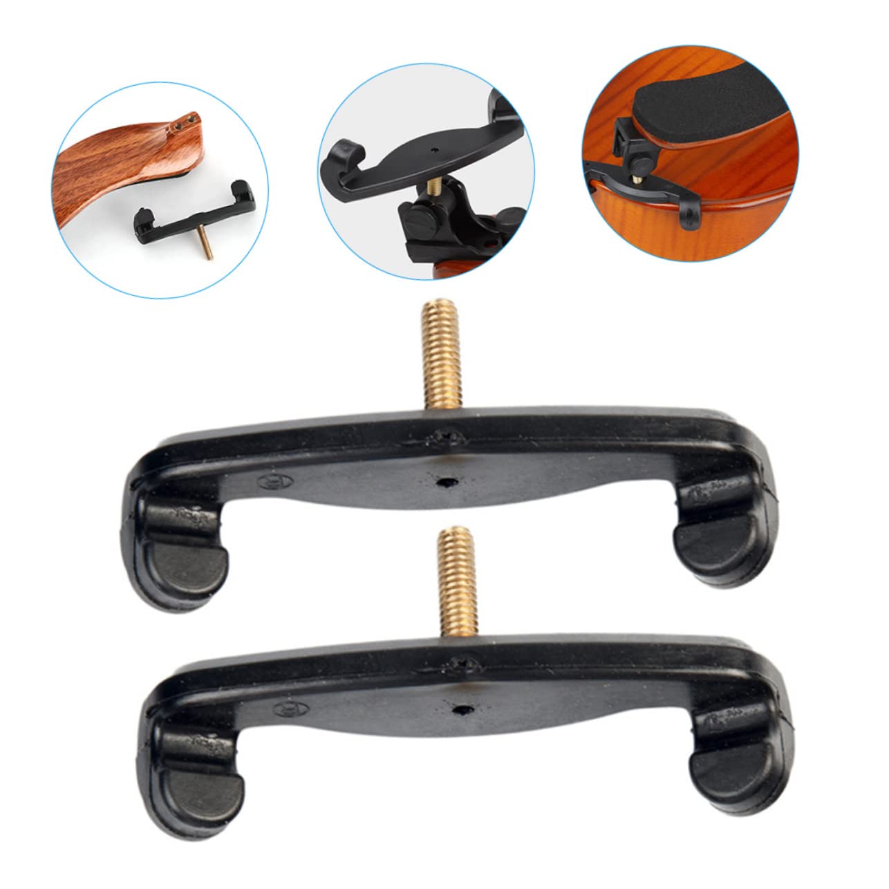 SUPVOX 2pcs Violin Shoulder Pads Handmade Wooden Shoulder Pad for Violin Players