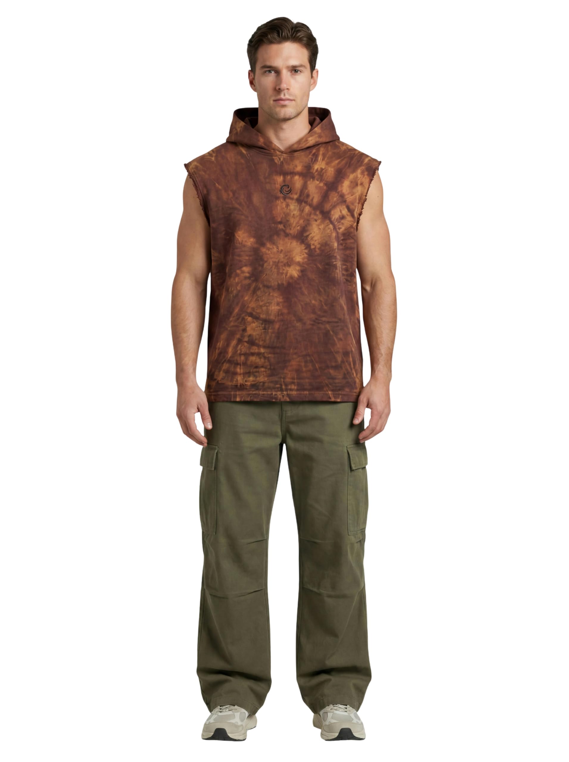 Men's Relaxed Oversized Streetwear Style Sleeveless Hooded for Summer Wear, Casual & Gym-image-31