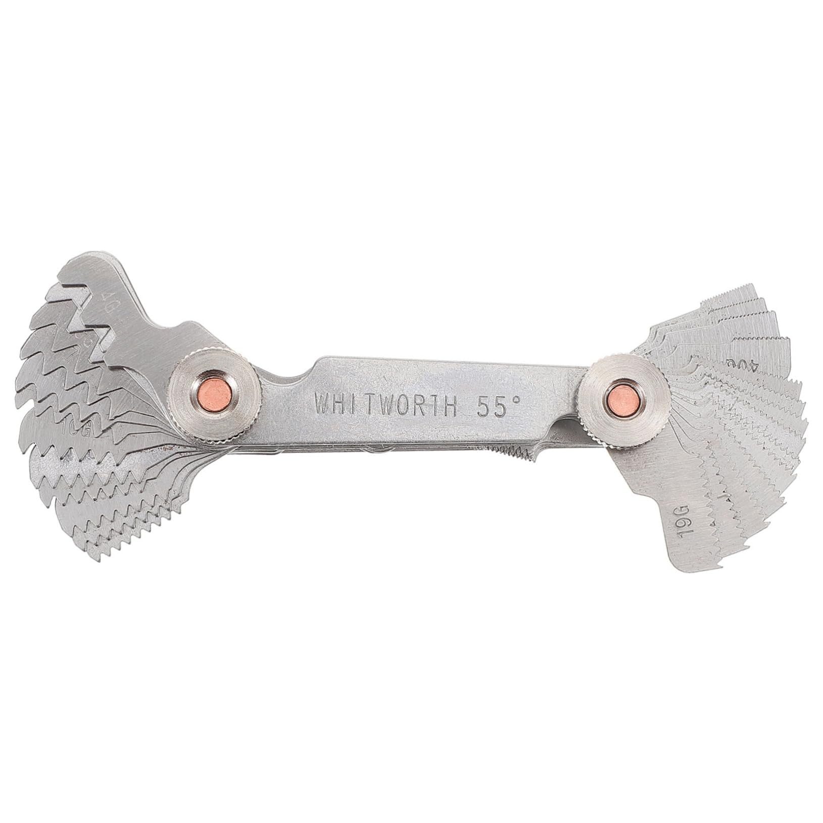 Homoyoyo Multi-Purpose Thread Gauge Metric Imperial Thread Pitch Measuring Tool 52pc Sets Easy-to-Read Measurements