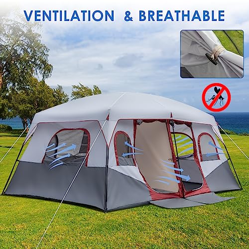 Outvita 8/10 Person 2 Room Tent