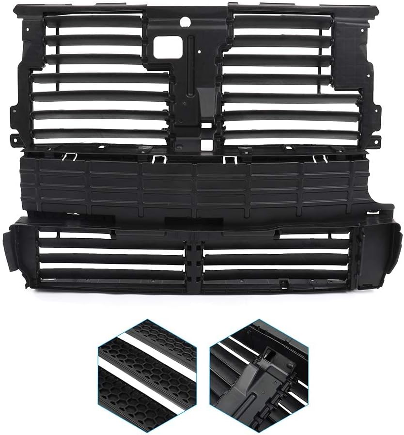 ECCPP Radiator Shutter Assembly 2015-2018 for Ford for Edge Grille Shutter Without Motor