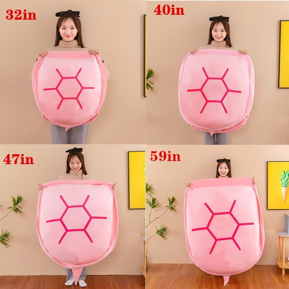 SEAHOME Wearable Turtle Shell Pillows，Turtle Plush Pillow Stuffed Animal Costume for Kids Adults ， Plush Toy Funny Dress Up Creative Gifts (Green, 51 inch)