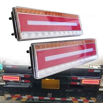 トラックのテールランプ、ウィンカーランプ。本体 Amazon | X-STYLE トラック テールランプ LED 3色 常時点灯