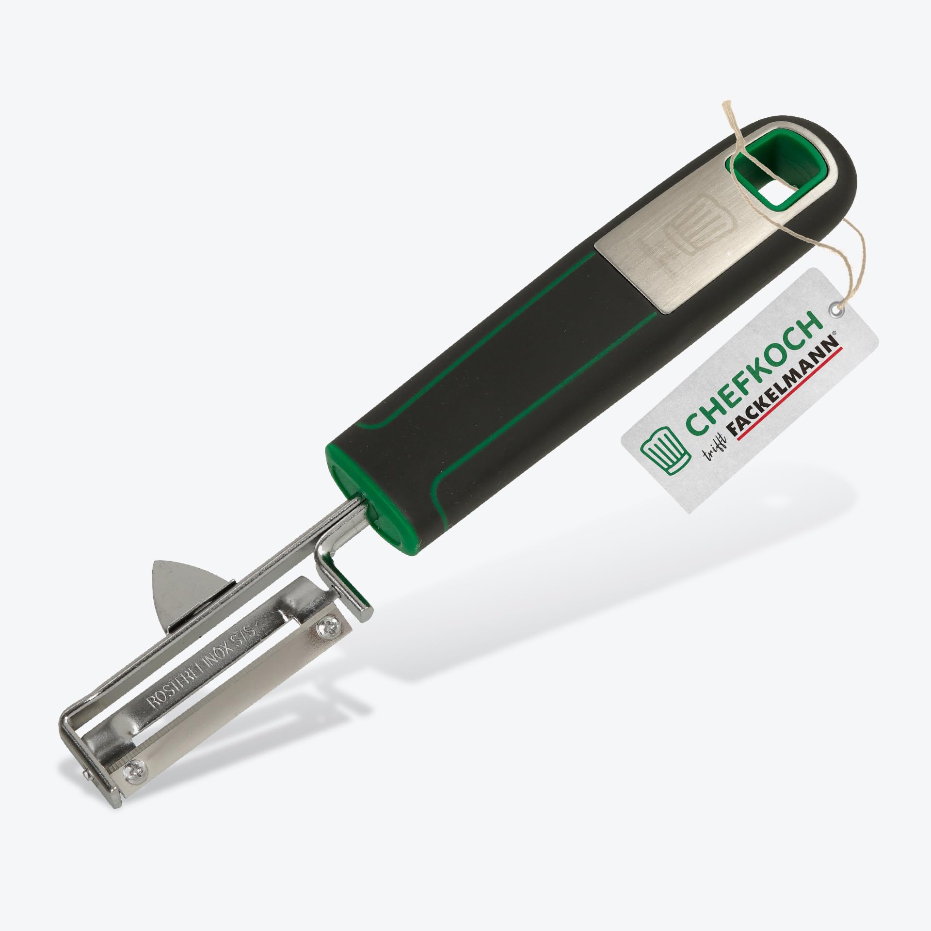 Gemüseschäler Edelstahl - Ergonomischer Küchenhelfer Mit Holzgriff