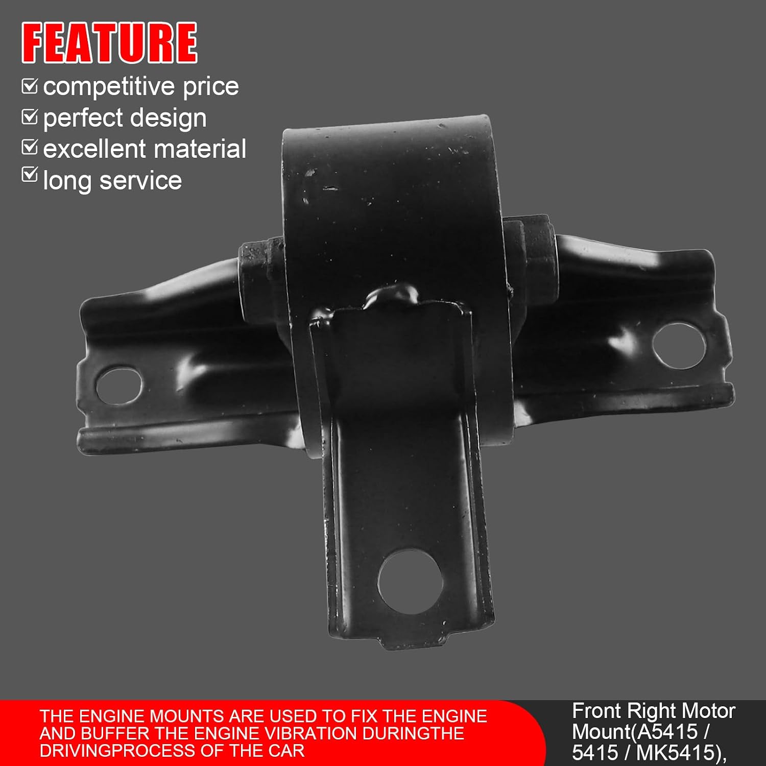 Engine Motor Mount Set Compatible with Jeep Compass & Patriot 2.0L 2.4L 2007~ 2017，for Dodge Caliber 2007 2008 2009 2010 2011 2012 Replace A5415 A5416 A5417 A5418