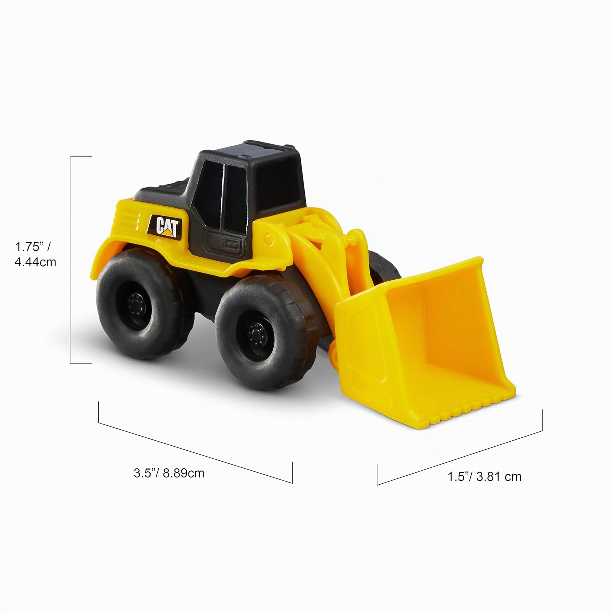 CatToysOfficial, 5 Mezzi da Cantiere CAT Little Machines per Bambini - Camion Ribaltabile, Pala, Bulldozer, Terna, Escavatore | Giochi per 3 Anni+