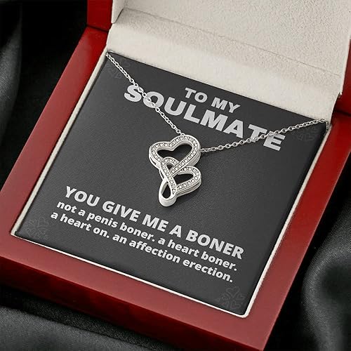 Miniatura 6 de You Give Me A Boner Forever Love Collar divertido regalo de broma para mi alma gemela regalos divertidos de Navidad regalo de mordaza para ella
