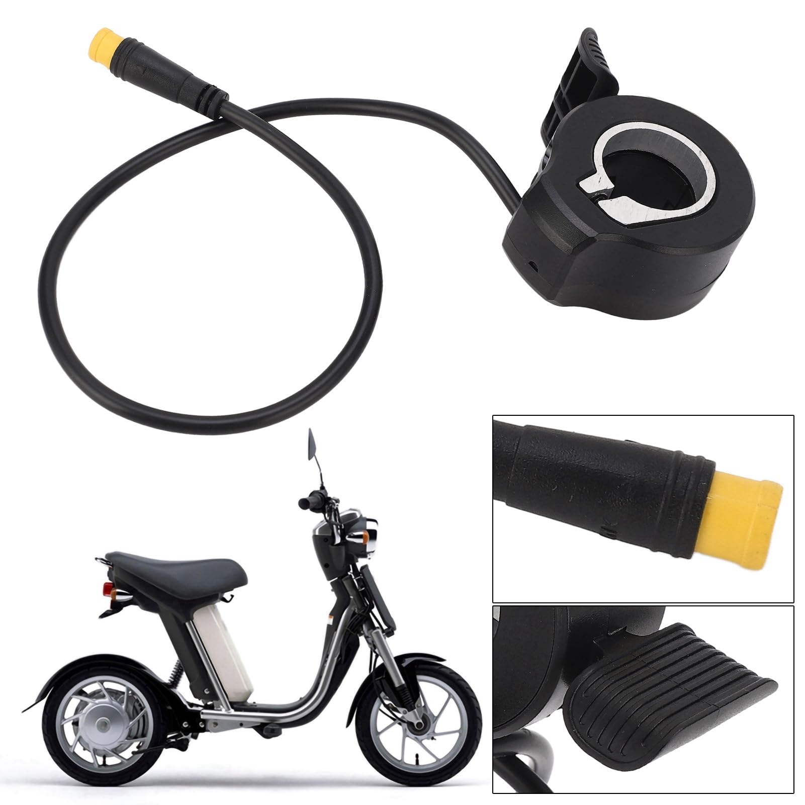 Nimomo Contrôle De Vitesse Étanche Pour Vélo Électrique - Accélérateur à Doigts Droit/Gauche