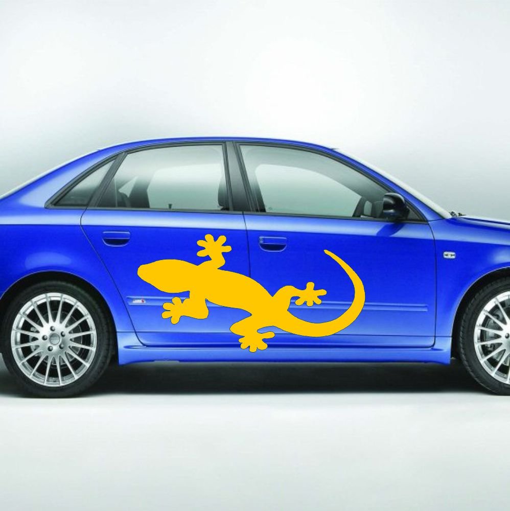 "Gecko" naklejka samochodowa XXL - 60 kolorów do wyboru! Geco Styling Wand tatuaż ścienny tatuaż samochodowy tuning