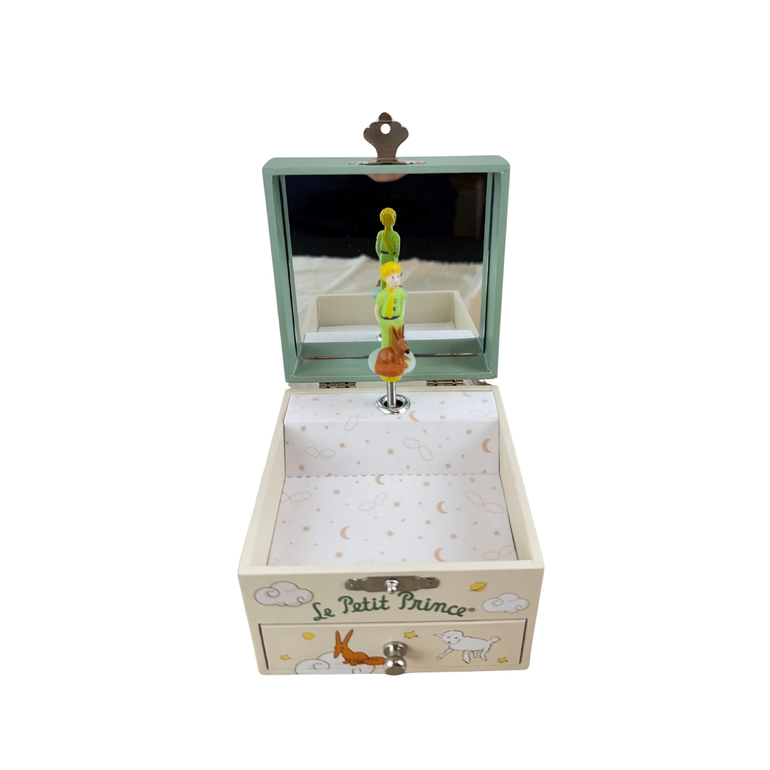 Trousselier Joyero Musical El Principito Saint Exupéry Caja Tesoros Verde Fosforescente Música La Valse d'Amélie Poulain