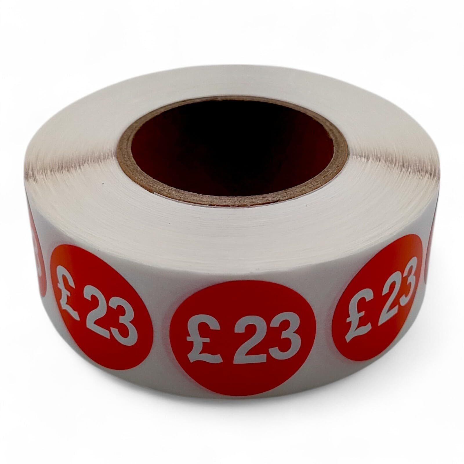 Price Stickers - 1000 Stickers - 25mm Red Self Adhesive Sticky Labels Rolls £23