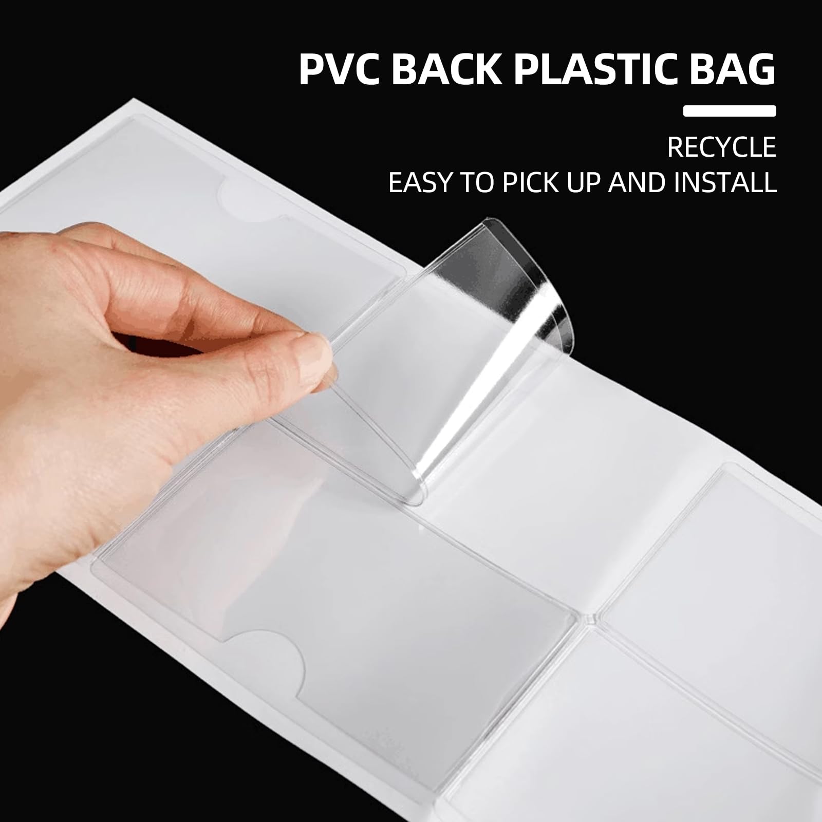 Lot De 24 Porte-cartes Adhésifs Pour Pare-brise - PVC Transparent 6x9 Cm - Pour Cartes Handicapé, Stationnement Et Permis
