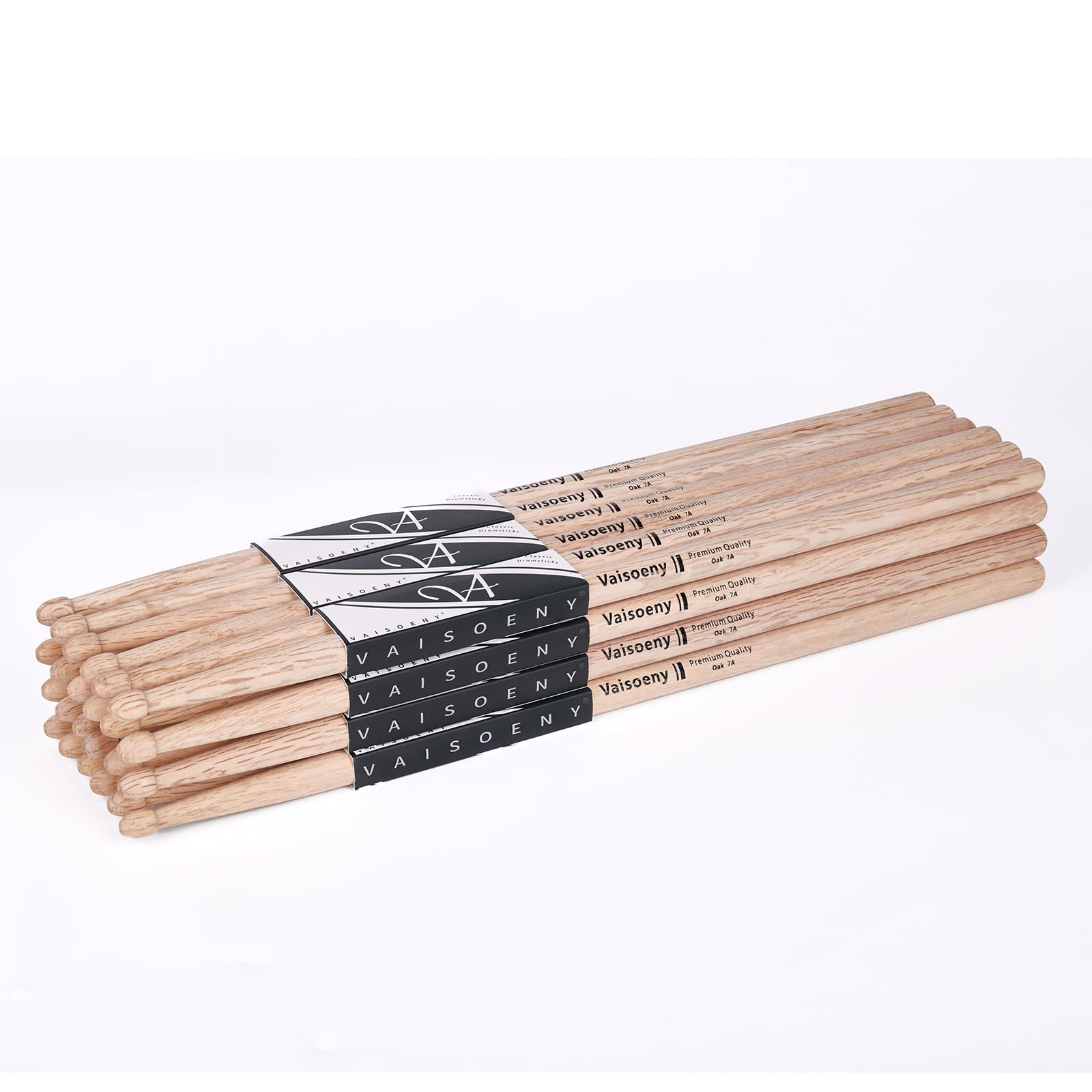 Baguettes 7A en Chêne avec Olive en Bois Forme Goutte, Lot de 12 Paires | Baguettes 7A en chêne offrant rapidité, contrôle précis et excellente durabilité pour une utilisation quotidienne.
