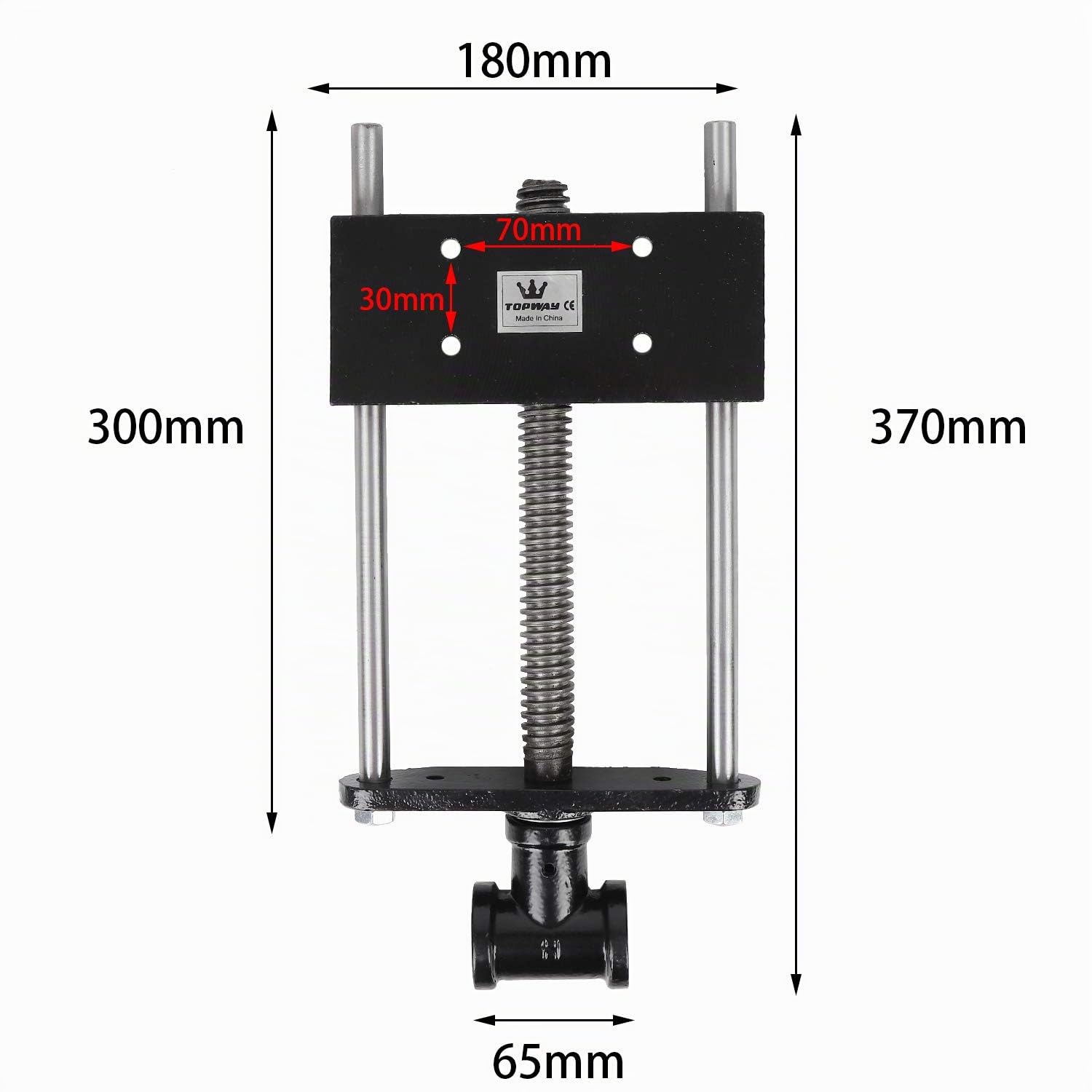 TOPWAY Morsa da Banco Falegname Legno Impieghi Gravosi 180mm 7", Morsa per Morsetto per la lavorazione del legno Strumenti hardware per falegnami 403181