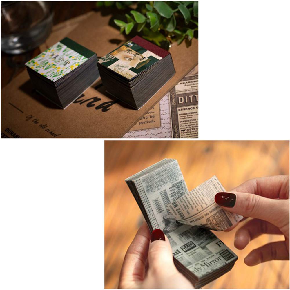366 Fogli Carta Scrapbook Vintage 40x50mm - Carte Decorative Per DIY, Album E Biglietti - Foto 7