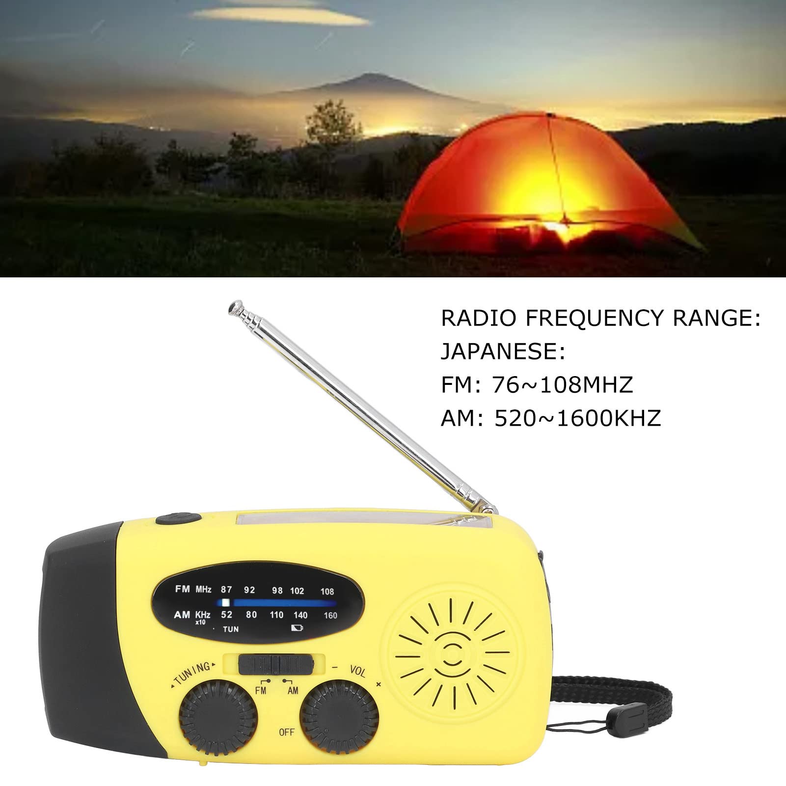 10000mAh Emergency Solar Hand Crank Radio, Portable | Ubuy - View #9