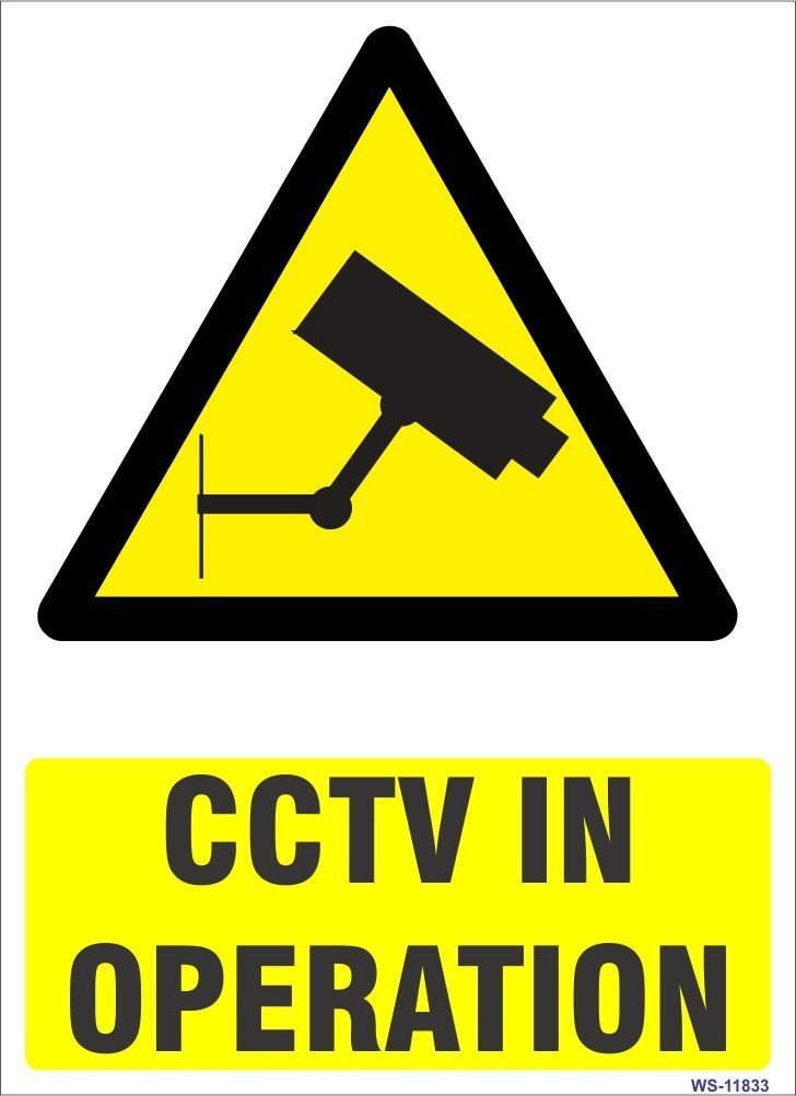 Clickforsign CCTV In Operation Self Adhesive Vinyl Sticker/Sign For Walls And Doors (B01BLHC7V0) Amazon Price History, Amazon Price Tracker