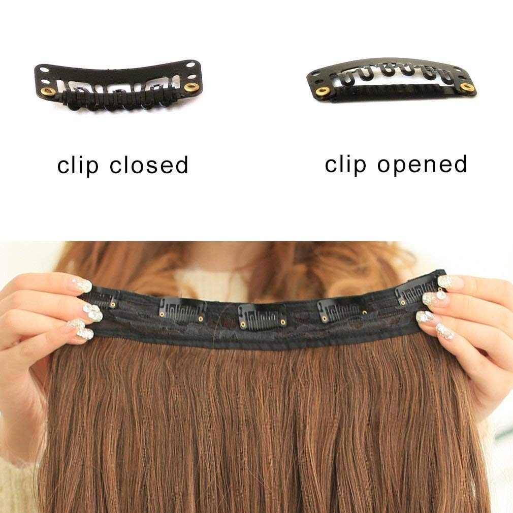 - ✨ 20” LINEN  CURLY 3/4 full head clip ins  NWT* Raw Indian Curly Clip-Ins – Shani Newman Hair main image 3