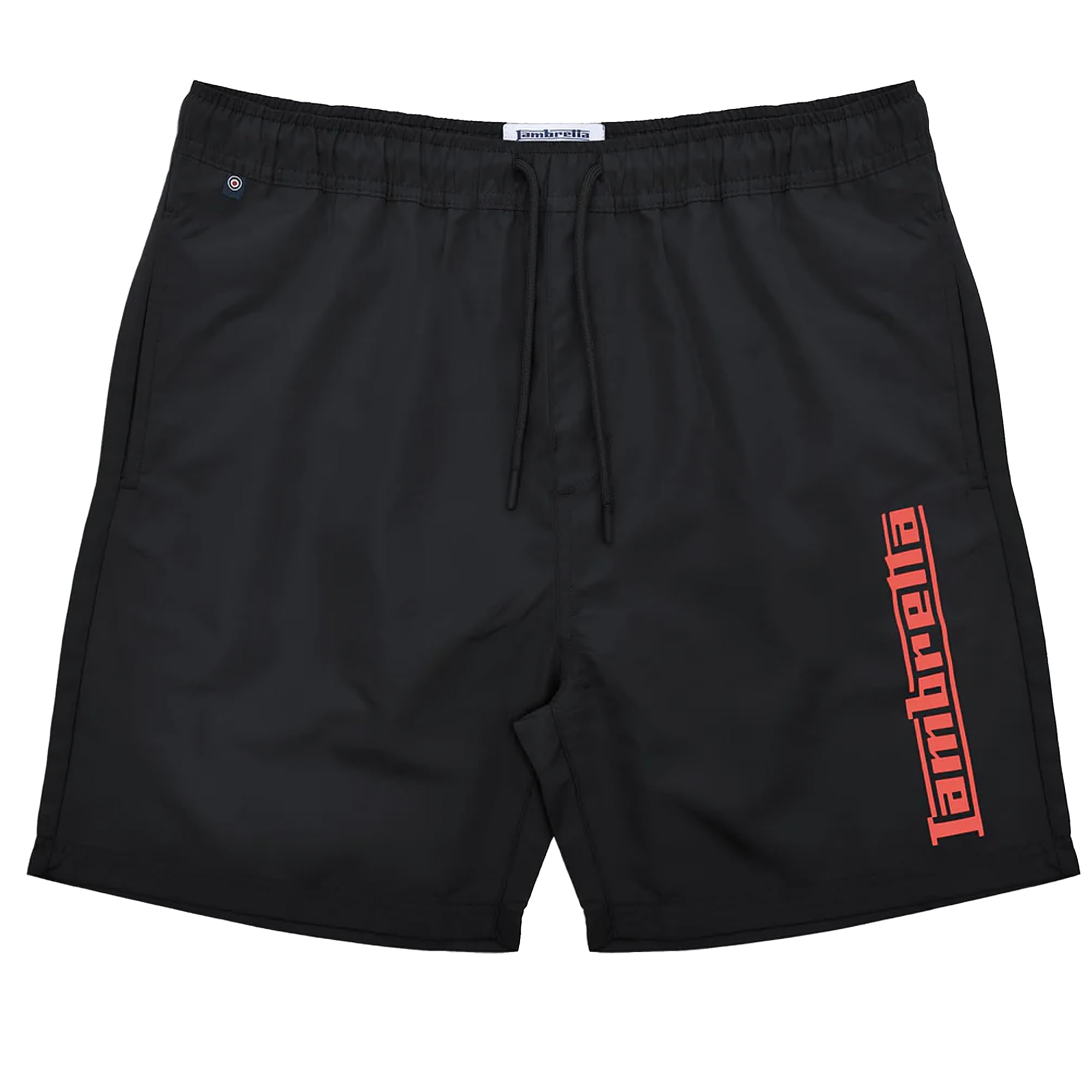 Lambretta Mens SS25 Swim Shorts (40R) (Black)