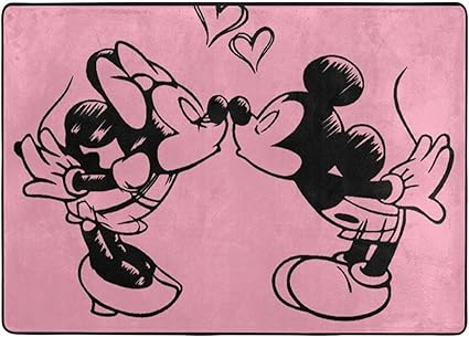 Amazon ディズニー ミッキーマウス ラグ カーペット ラグマット 150x0cm 洗える 滑り止め付 抗菌 防臭 防ダニ 床保護マット おしゃれ かわいい ふわっと手触り 優しいフランネルラグ 絨毯 None Branded ラグ カーペット 通販