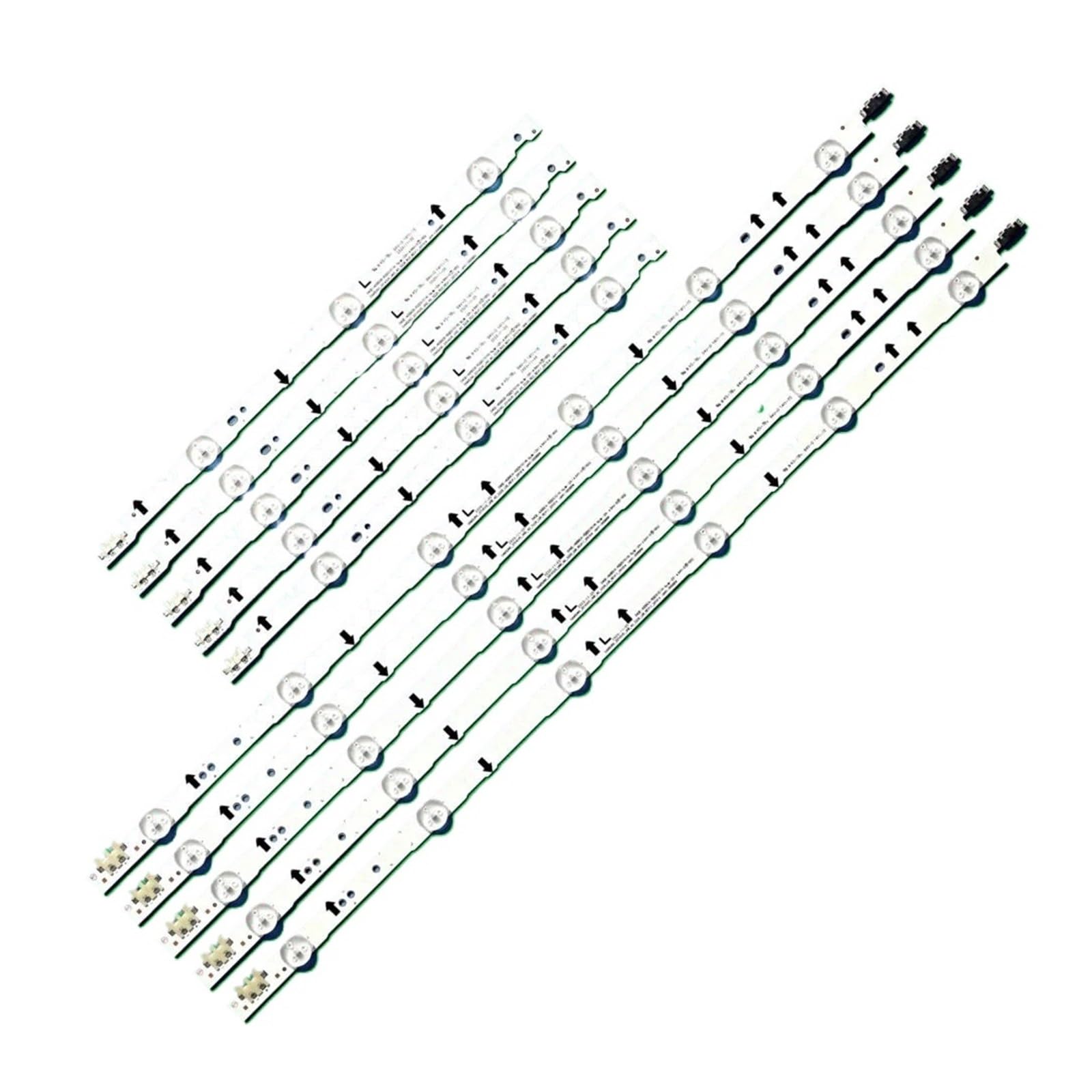 TCETVMVXR 10pcs LED Strip for Rear Lighting Compatible with Sam-Sung UE40J6240AK UE40J5100 UE40H5000 UE40J5500 BN96-30450A D4GE-400DCA-R2 D4GE-400DCB-R2 R1