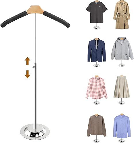 Soporte de exhibición ajustable para camisas, soporte de exhibición de camisetas de 20 a 35 pulgadas de altura para vendedores, camisa de exhibición