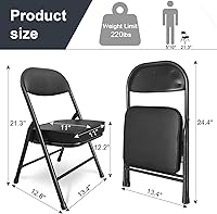 Vista 3 de Mini silla plegable, taburete de garaje, silla de camping portátil con asiento acolchado, silla de césped ligera y compacta, para patio, garaje