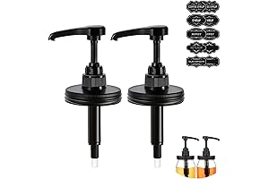 8 oz Pump Bottles - 2 Pack Mason Jar Syrup Dispenser for...