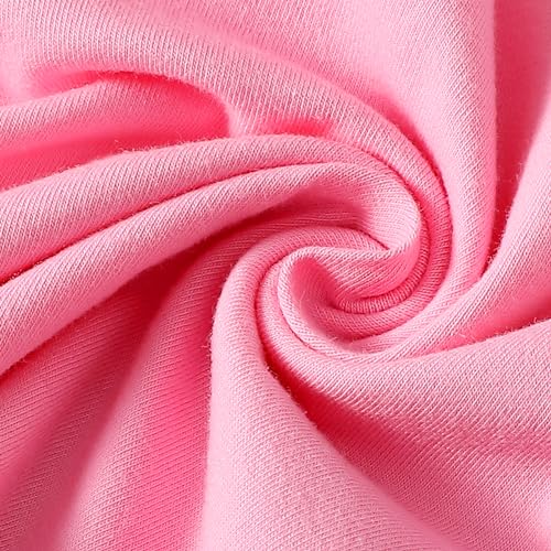 Image of LYSMuch Toddler Baby Girls T Shirt Ruffle Sleeveless Kids Cotton Tshirt Solid Color Blouse
