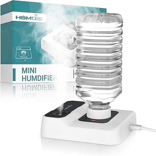 Humidificadores portátiles para viajes, pequeño mini humidificador con apagado automático, luz nocturna y bolsa de almacenamiento para hotel,
