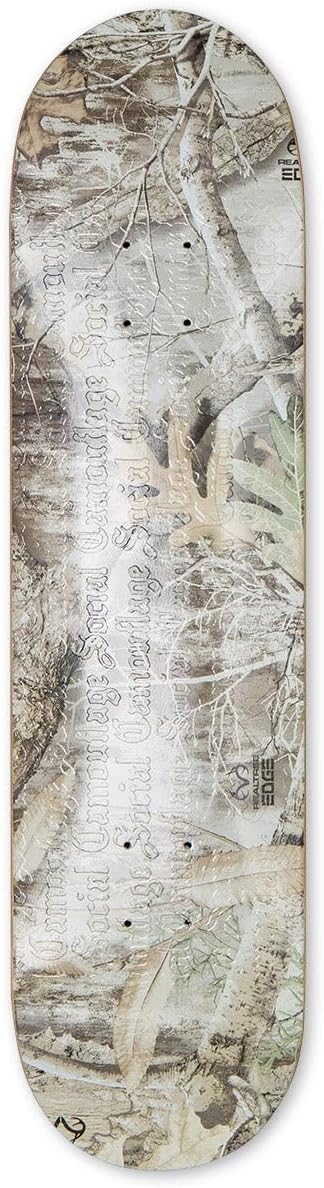 [CCS] Social Camouflage Embossed Skateboard Deck - Realtree Edge - 8.25"