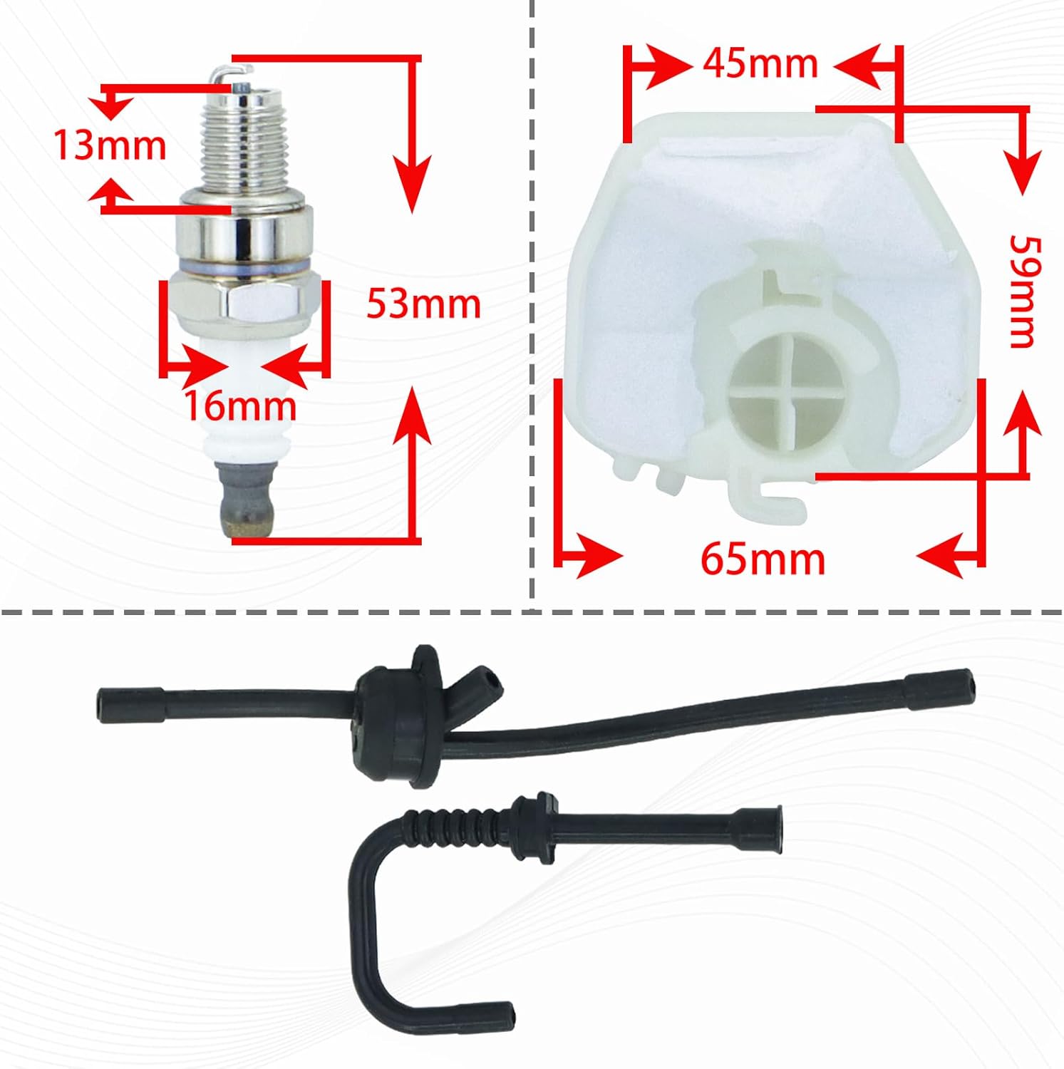 A021004690 Carburetor Fits for ECHO CS-2511 CS-2511T CS-2511TN CS-2511P for Shindaiwa 251TS Chainsaw Replaces for A021004691 for Walbro WT-1208 with A226001991 Air filter tune up kit