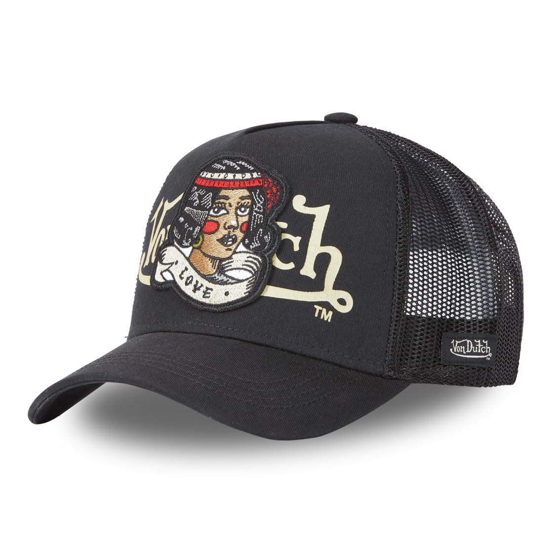 Von Dutch Women's Black Men's & Taz Cap, Trucker Cap, Looney Tunes, Original And Without Deformation, One Size