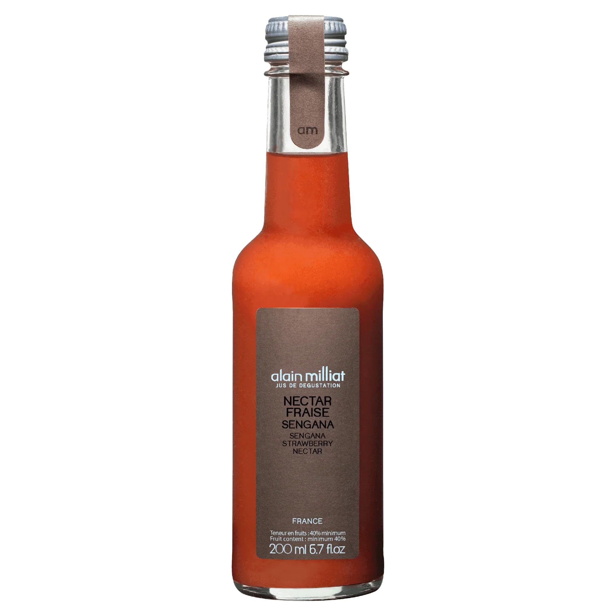 Alain Milliat Sengana Strawberry Nectar In Glass Bottle, 200 ml