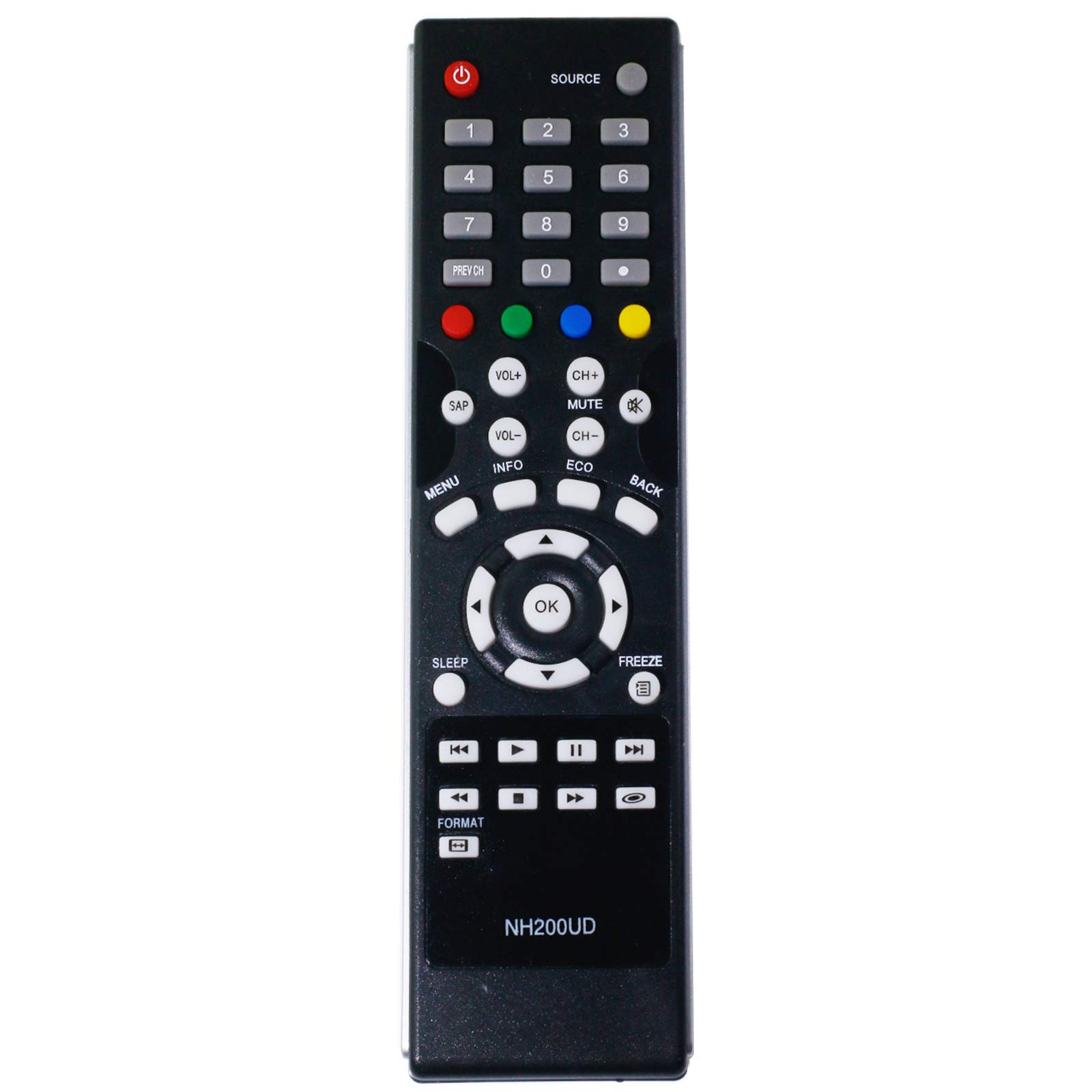 Amazon.com: AIDITIYMI NH200UD Replaced Remote fit for Sylvania TV  