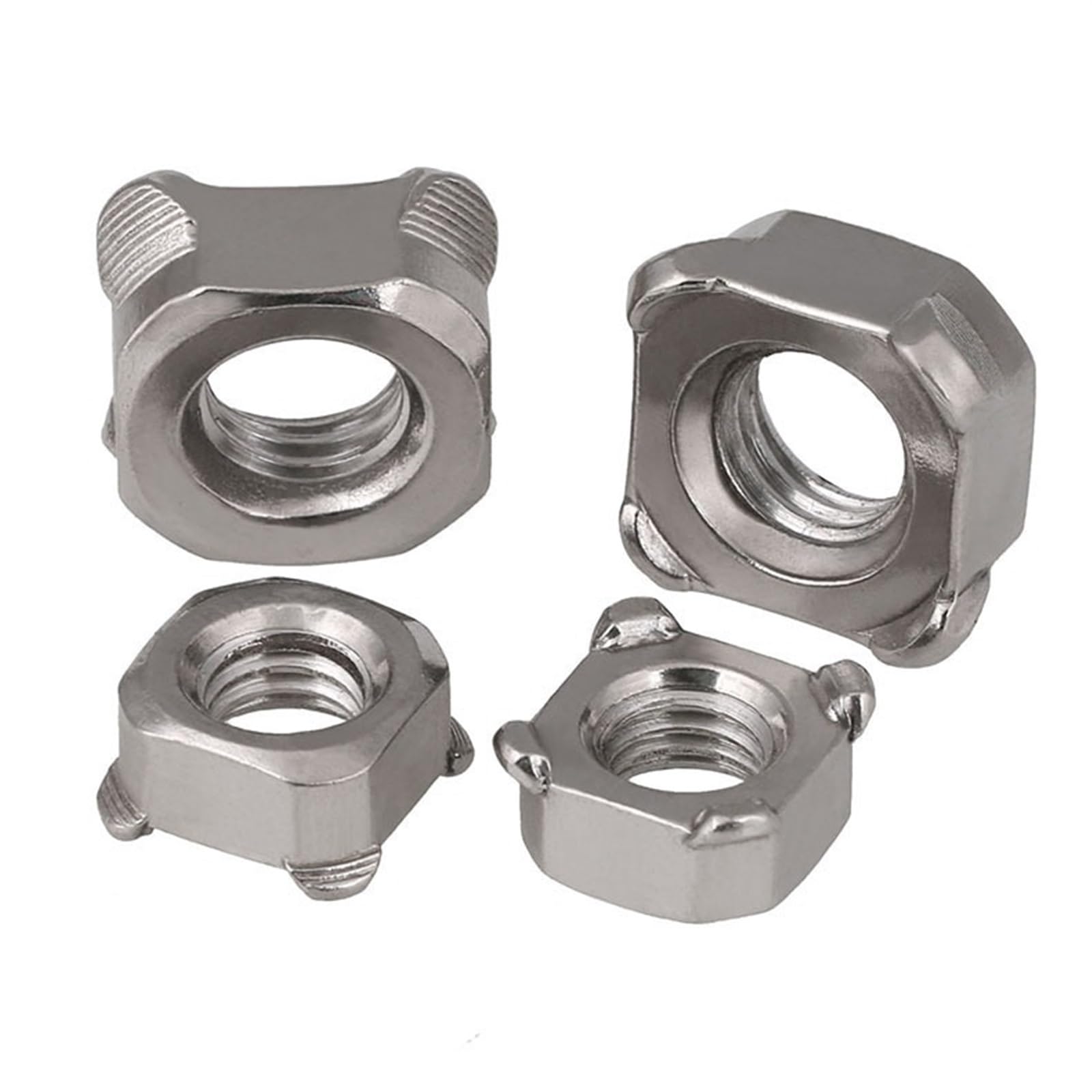 Dado for saldatura quadrato in acciaio inossidabile 304 da 10 pezzi M3-M12