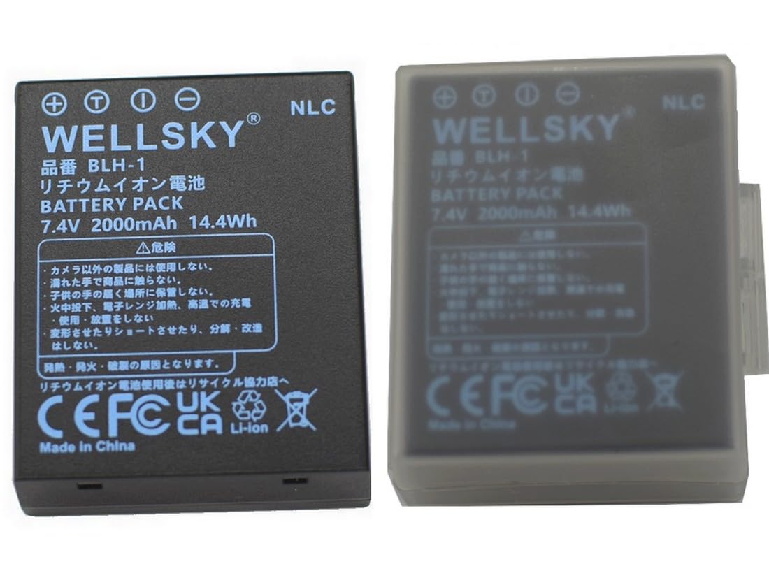 Amazon | WELLSKY BLH-1 2個 互換バッテリー [ 純正充電器で充電可能